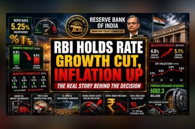 RBI Holds Repo Rate at 5.25% as Inflation Forecasts Climb