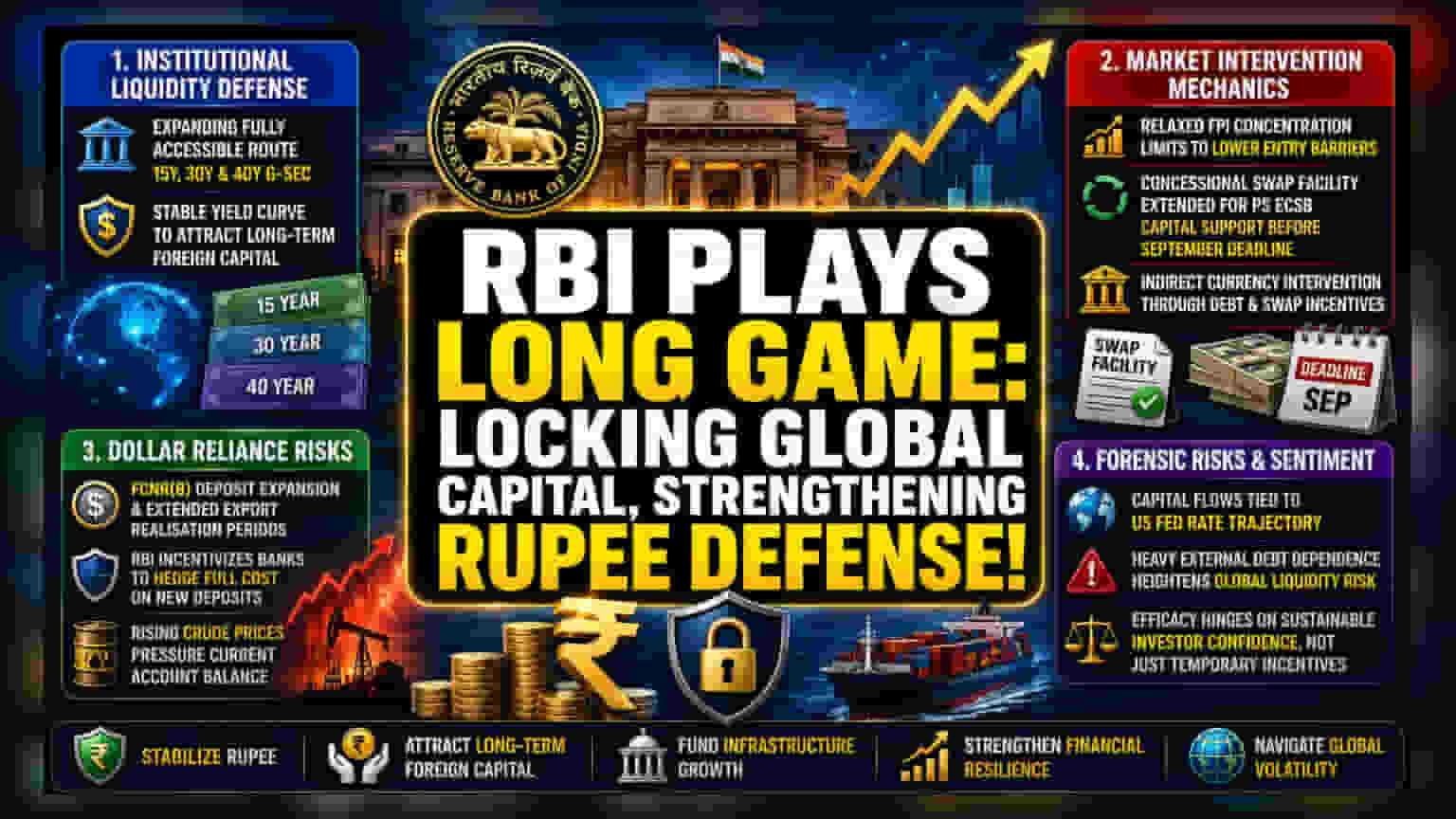 RBI ची नवी खेळी! रुपयाला वाचवण्यासाठी पाच-सूत्री योजना, पण किती प्रभावी ठरणार?