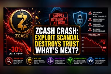 Zcash Plunge: The $400 Price Floor Under Fire