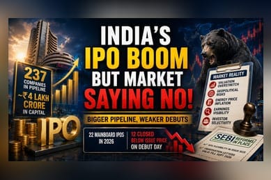 India's Record IPO Pipeline Hits Wall as Debuts Turn Sour