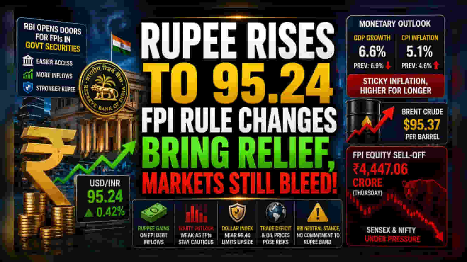 ரூபாய் வலுப்பெற்றது! RBI-யின் புதிய திட்டம், ஆனால் பணவீக்கம் உயர்வு?