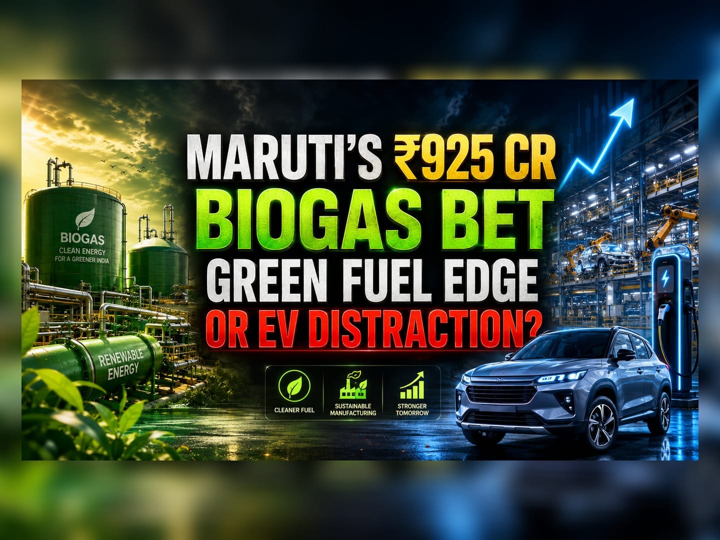 Maruti Suzuki Shifts Capital Toward Biogas Amid EV Transition