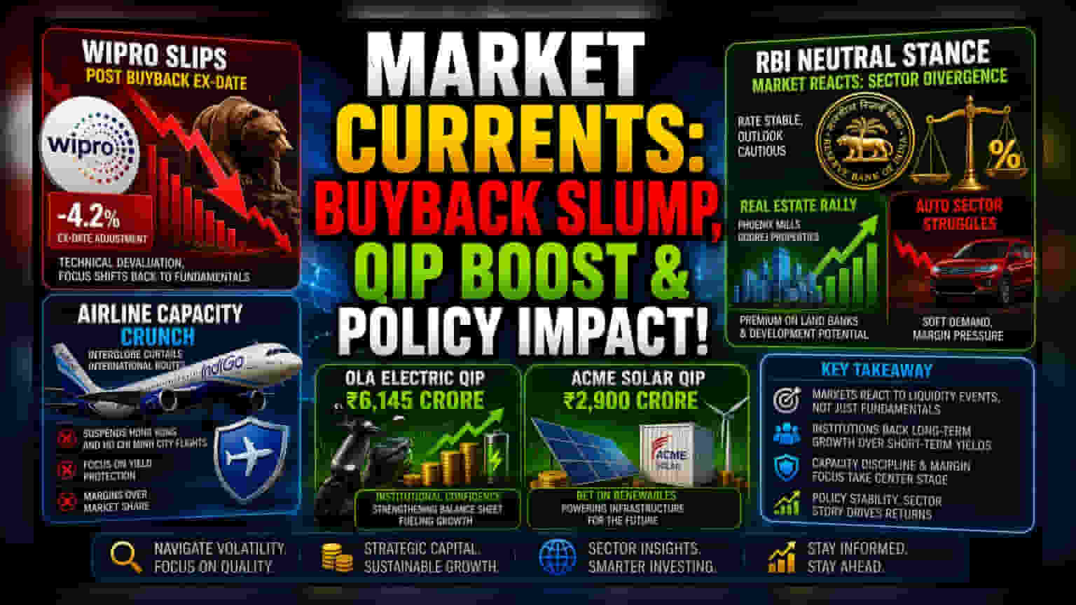Indian Markets Diverge: बायबैक रोटेशन और QIP की धूम!