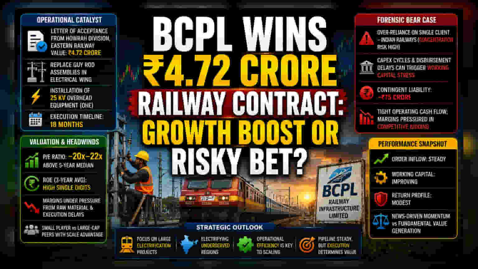 BCPL Railway Secures ₹4.72Cr Order Amid Margin Volatility
