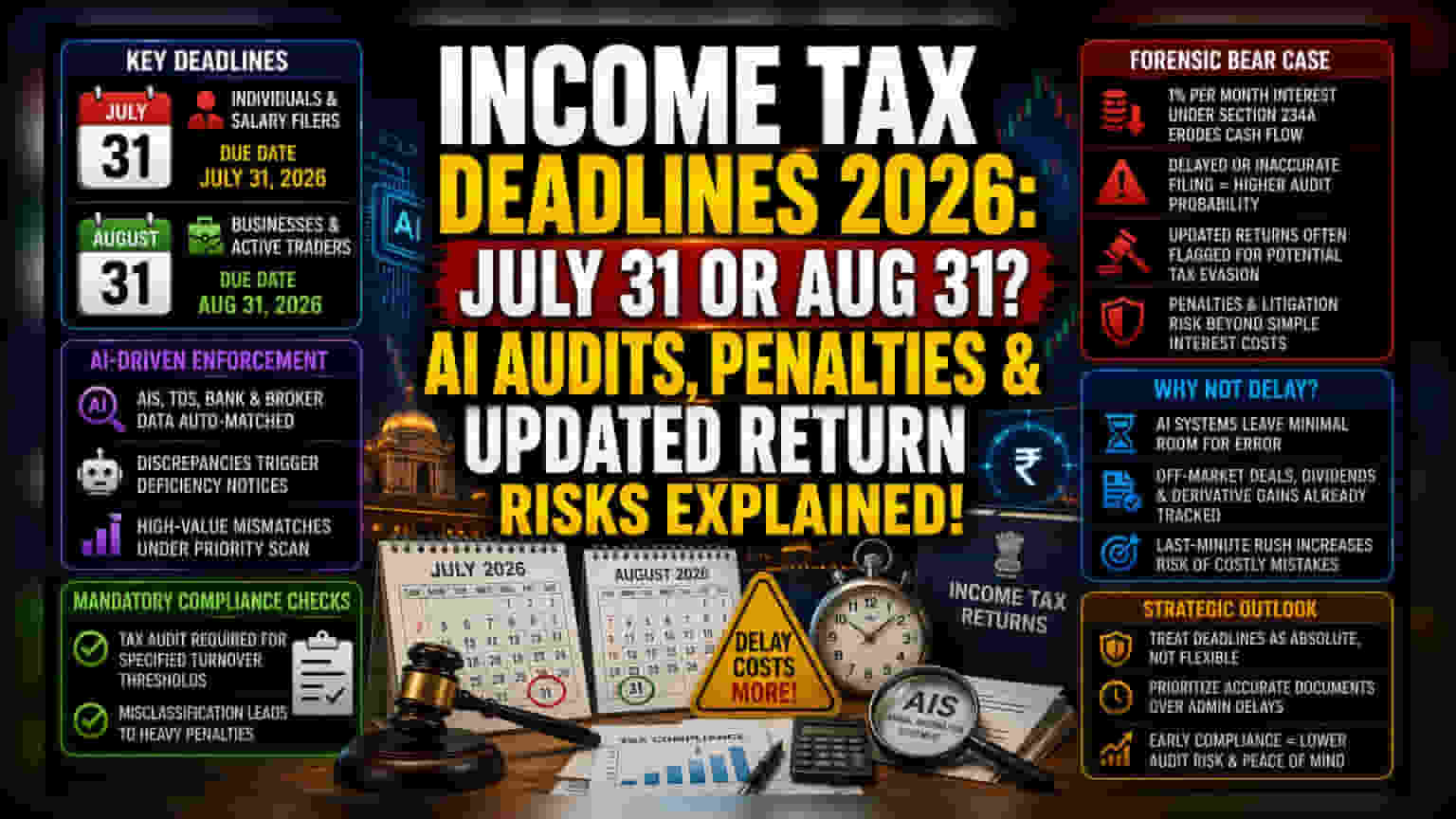 India Tax Filing 2026: Key Deadlines and Compliance Risks