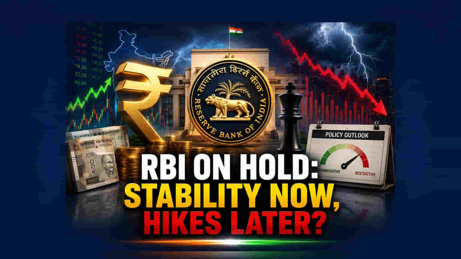 RBI ने रेपो रेट कायम ठेवला; रुपया वाचवण्यासाठी महागाईवर तडजोड?