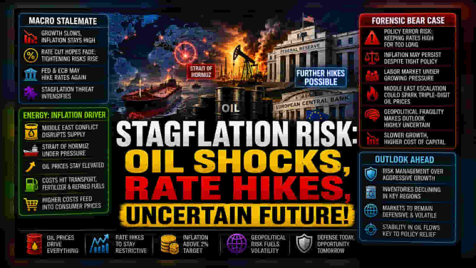 Stagflation భయం: పెరుగుతున్న ఆయిల్ ధరలతో గ్లోబల్ మార్కెట్లలో కలవరం