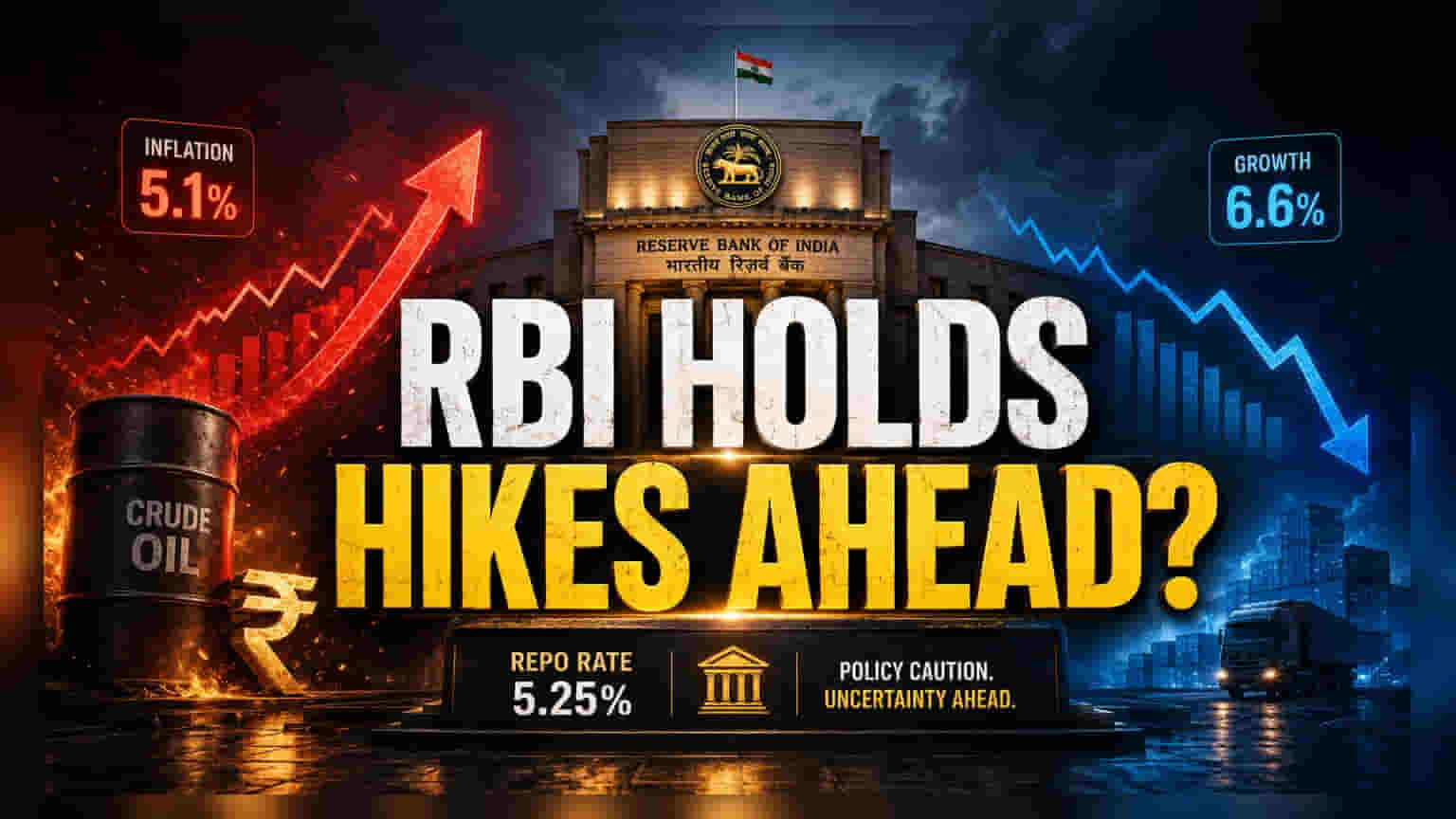 RBI కీలక నిర్ణయం: FY27 ద్రవ్యోల్బణం అంచనా **5.1%**! రేట్ల పెంపు ఉంటుందా?