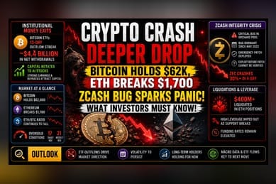 Crypto Sell-Off Deepens as ETF Outflows Hit Record Streak