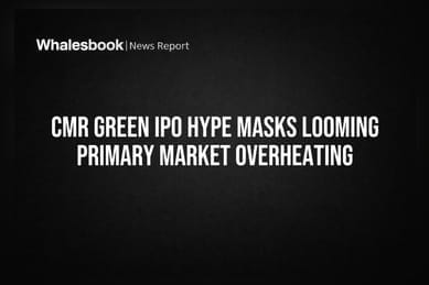 CMR Green IPO Hype Masks Looming Primary Market Overheating
