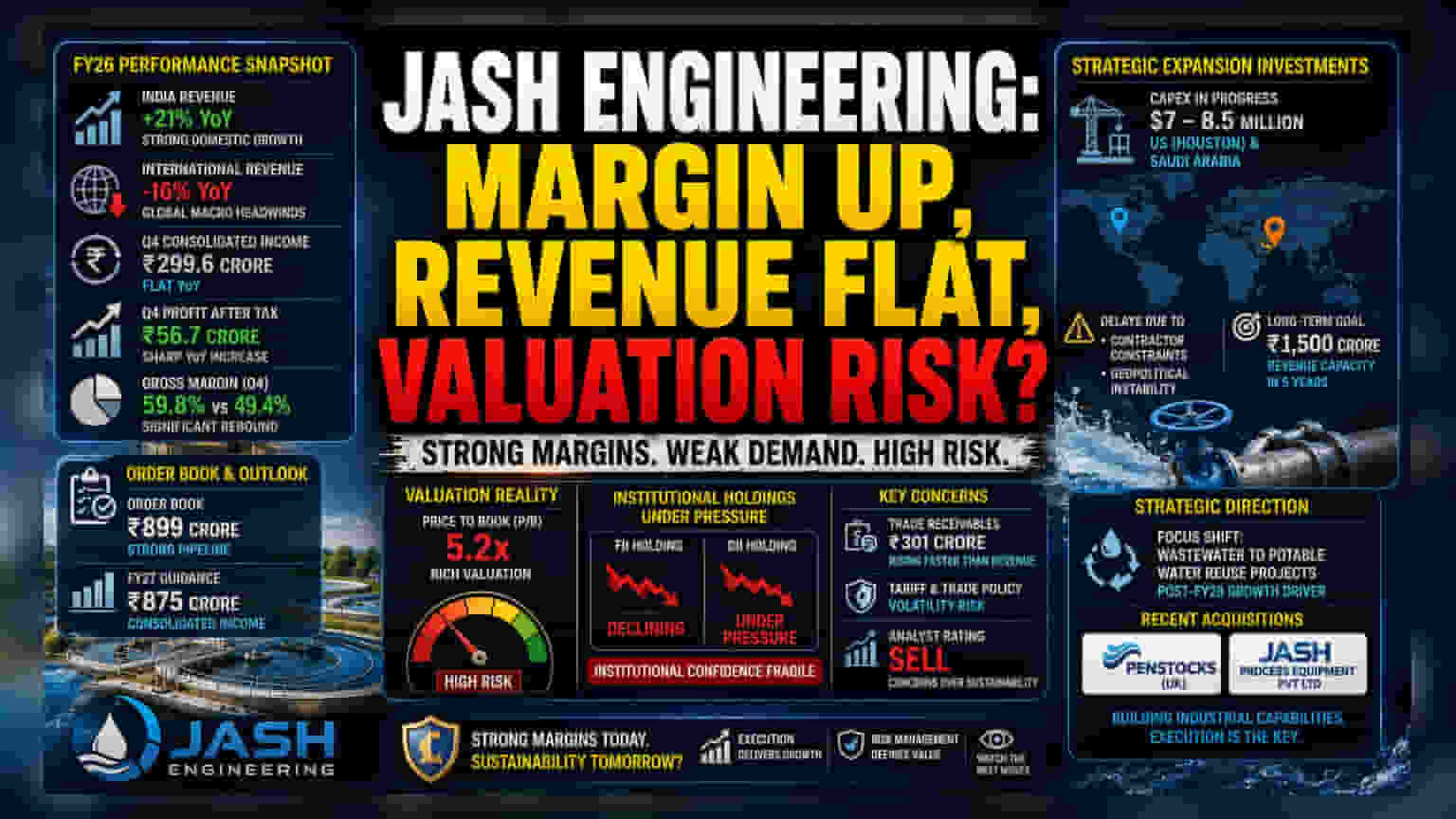 Jash Engineering: దేశీయంగా బలం, విదేశాల్లో బలహీనత.. మార్జిన్లు పుంజుకున్నా షేర్ పై 'సెల్' రేటింగ్?