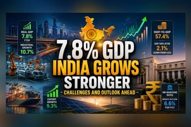 India Q4 GDP Hits 7.8% as Disinflation Clouds Nominal Gains
