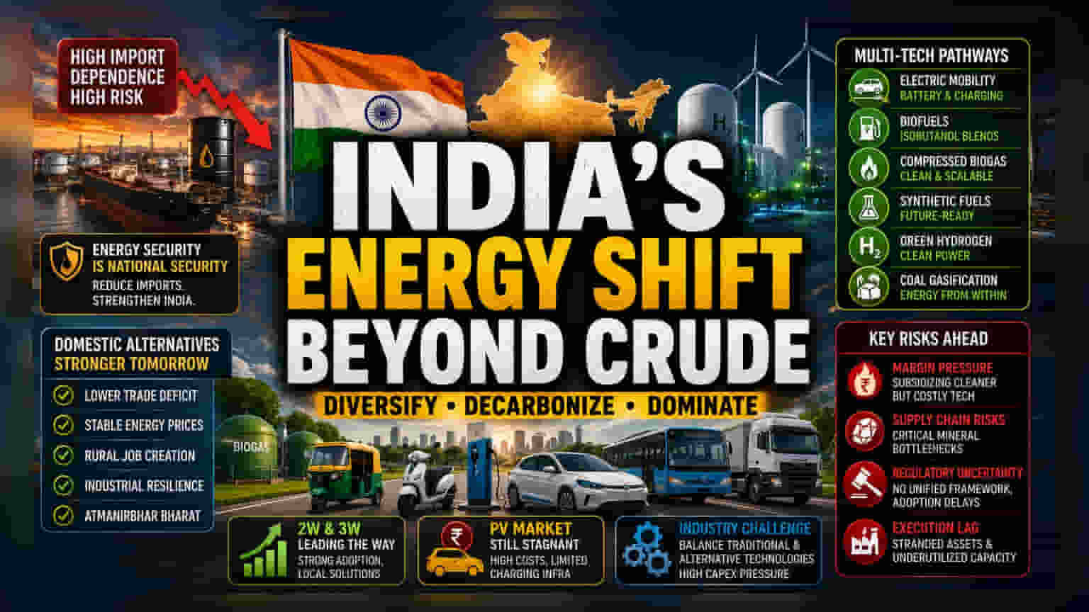 India Pushes Local Fuel Shift to Neutralize Import Vulnerability