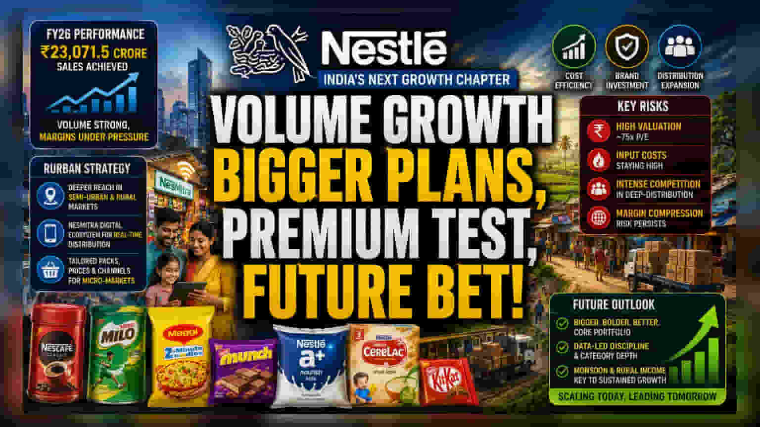 Nestle India Shifts to Rural Scale as Urban Demand Stalls