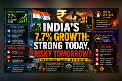 India’s 7.7% GDP Surge Masks Looming Structural Headwinds