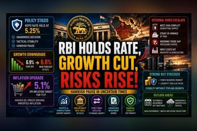 RBI Holds Repo Rate at 5.25% Amid Rising Global Price Risks