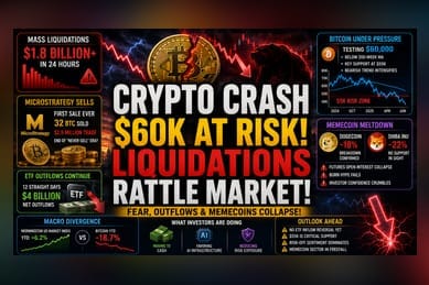 Crypto Sell-Off Deepens as Bitcoin Tests $60K Barrier