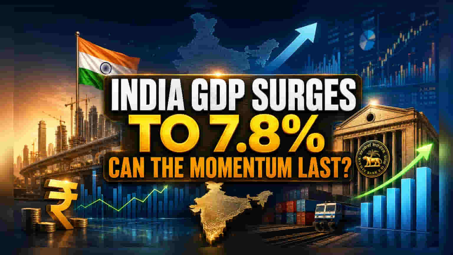 ભારતનો GDP અપેક્ષા કરતાં વધુ: શું આ ગતિ fiscal headwinds સામે ટકી શકશે?