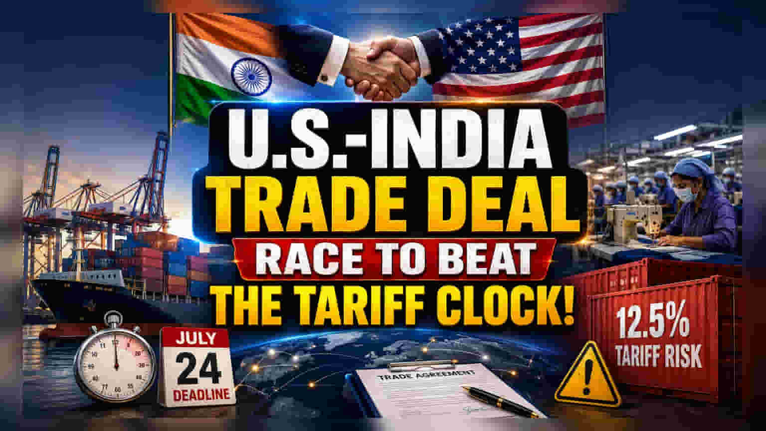 US-India Trade Talks Race Against New 12.5% Tariff Threat
