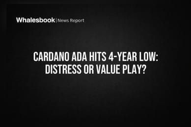 Cardano ADA Hits 4-Year Low: Distress or Value Play?