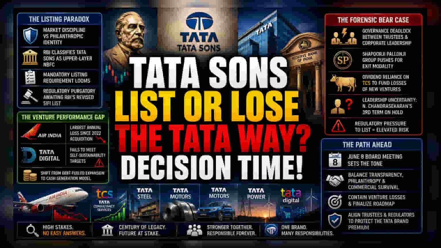 Tata Trusts Face Governance Test Over Potential Listing