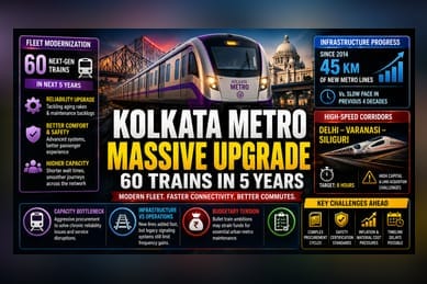 Kolkata Metro Modernization: 60 Trains Set for Fleet Overhaul