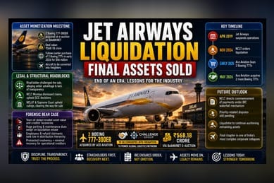 Jet Airways Asset Sale Clears Hurdles After Bitter Court Fight