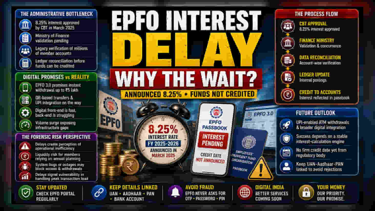 EPFO Interest Delay: Why Your FY26 Payout Is Still Missing