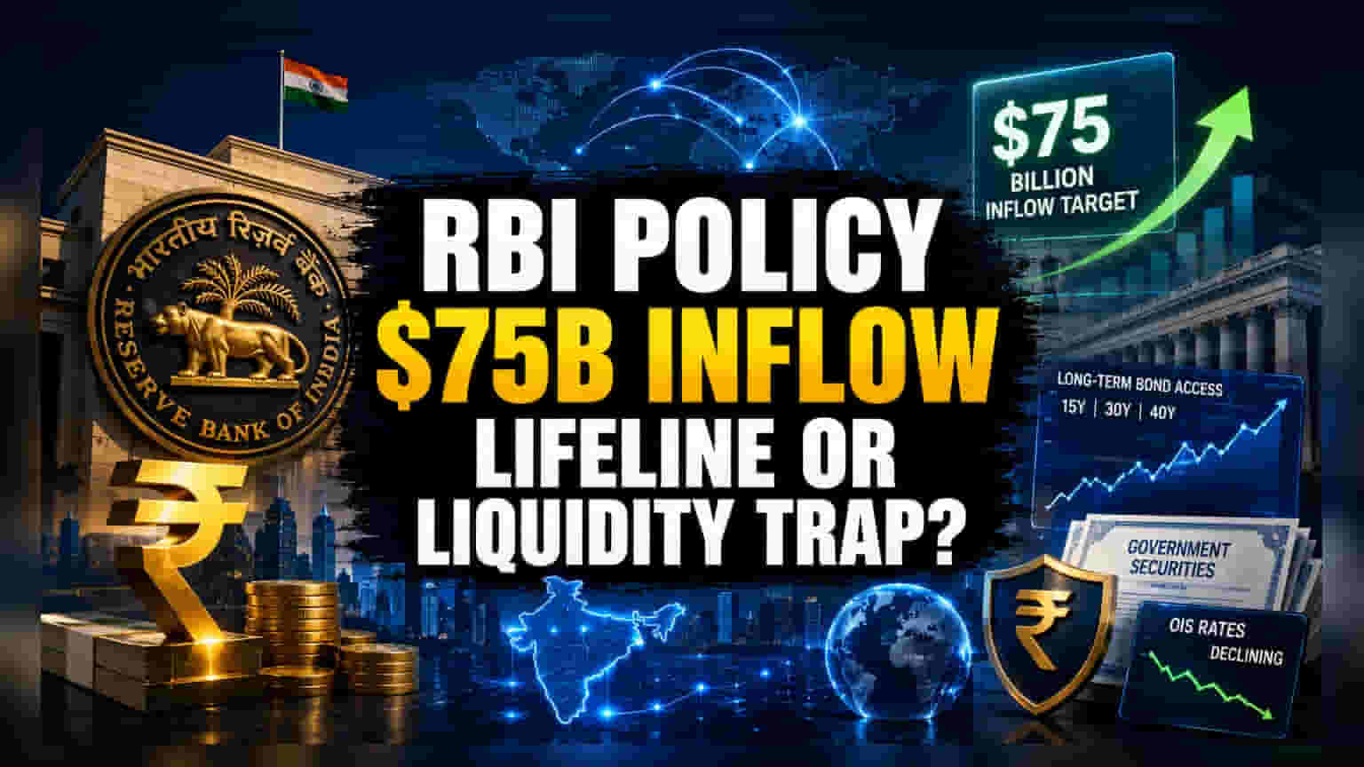 RBI का दांव: क्या ₹75 अरब से रुकेगी रुपये की गिरावट?
