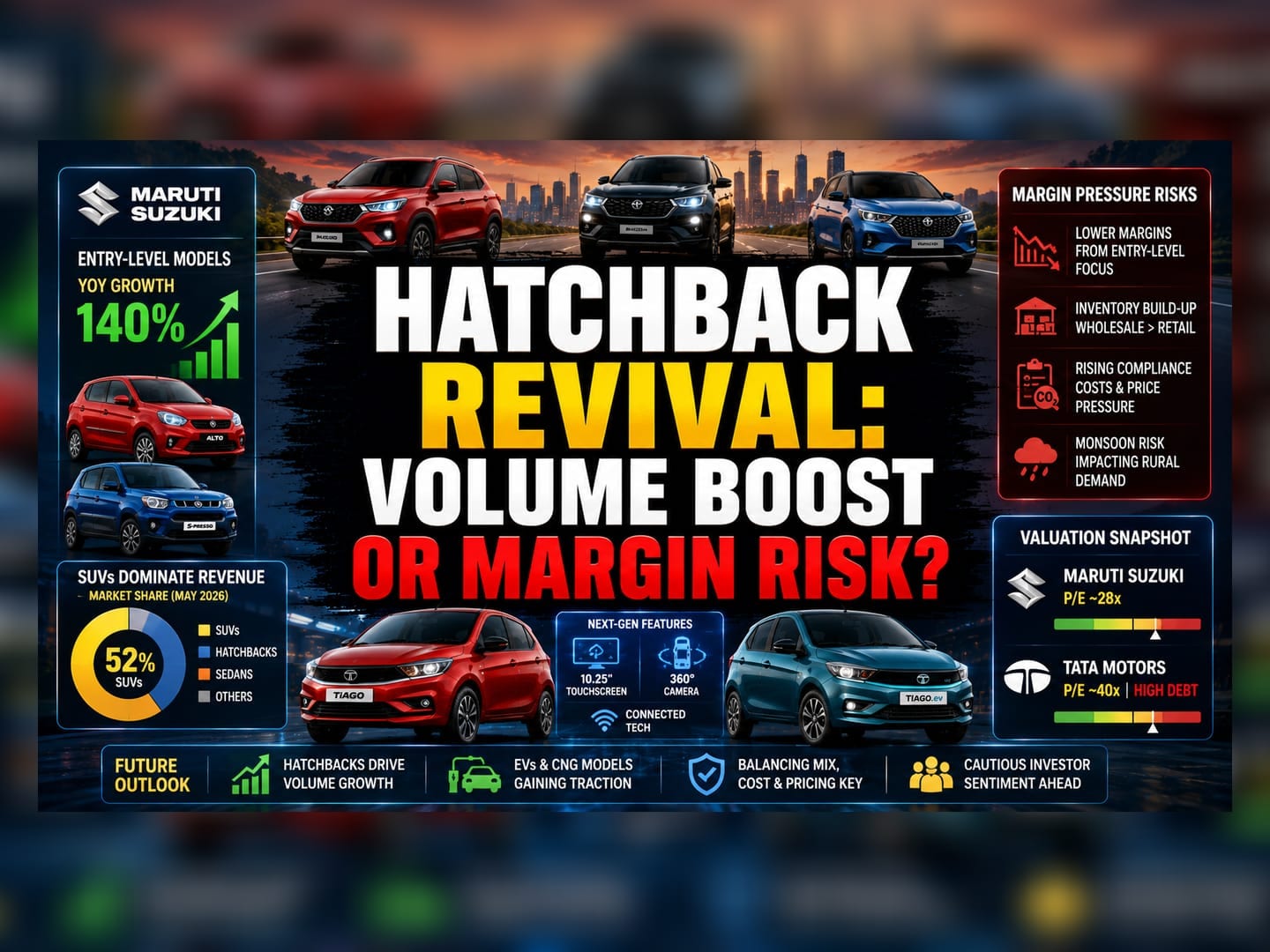 Indian Auto Giants Pivot Back to Hatchbacks Amid Margin Risks