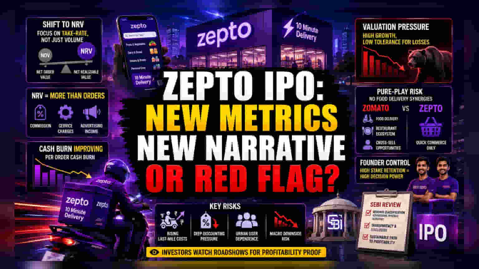 Zepto IPO: ₹11,000 ਕਰੋੜ ਦਾ ਟੀਚਾ, ਪਰ ਕੀ 'Net Realizable Value' ਬਚਾ ਪਾਵੇਗੀ ਕੰਪਨੀ?