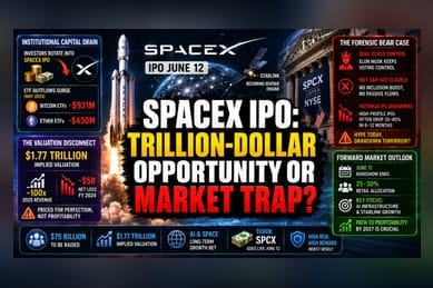 SpaceX IPO Frenzy Drains Crypto as Liquidity Shifts to Musk