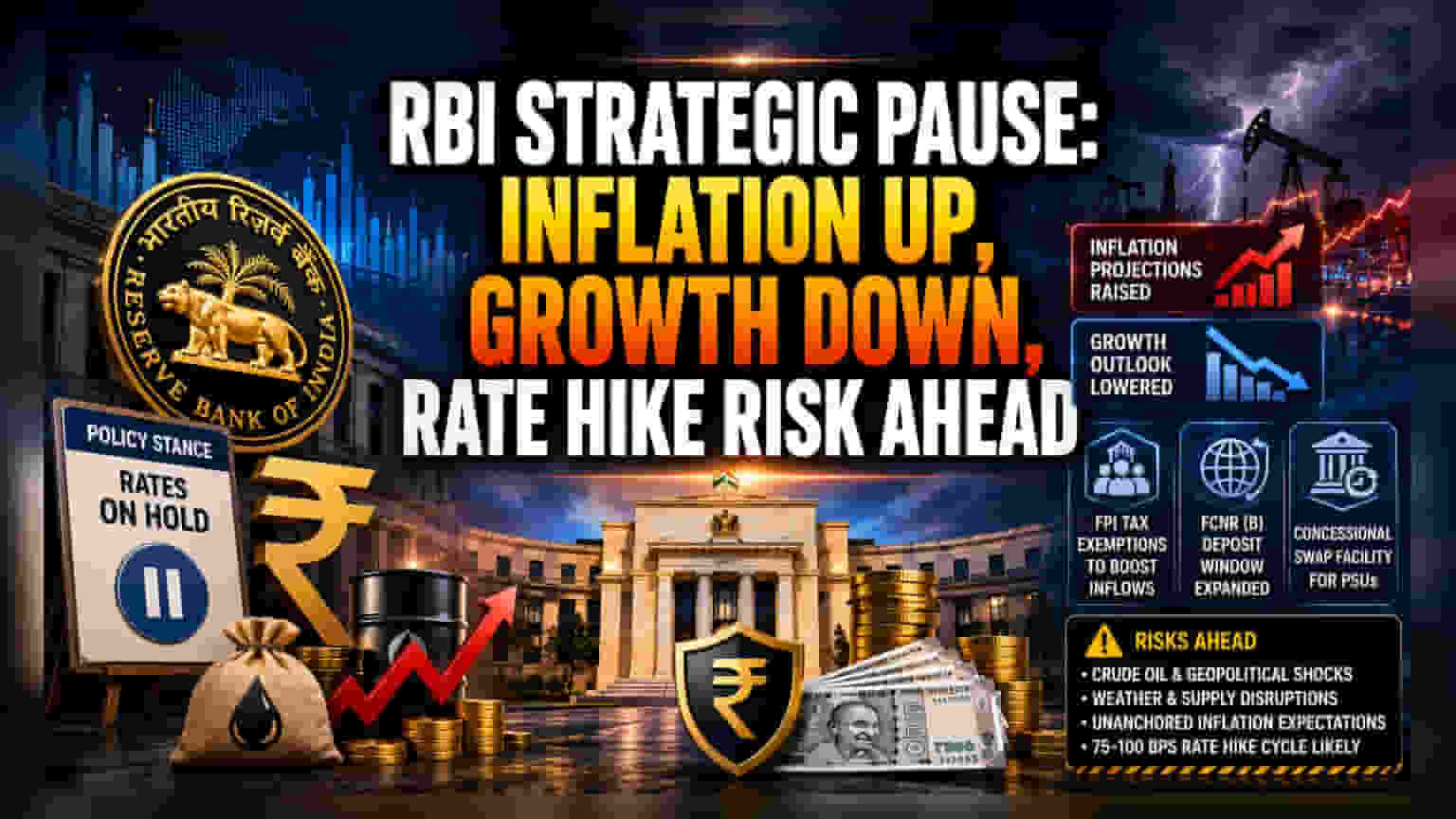 RBI चा मोठा निर्णय: ऑगस्टमध्ये व्याजदर वाढणार? महागाईचा अंदाज वाढला