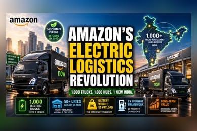 Amazon Expands India EV Fleet Amid Logistics Cost Struggles