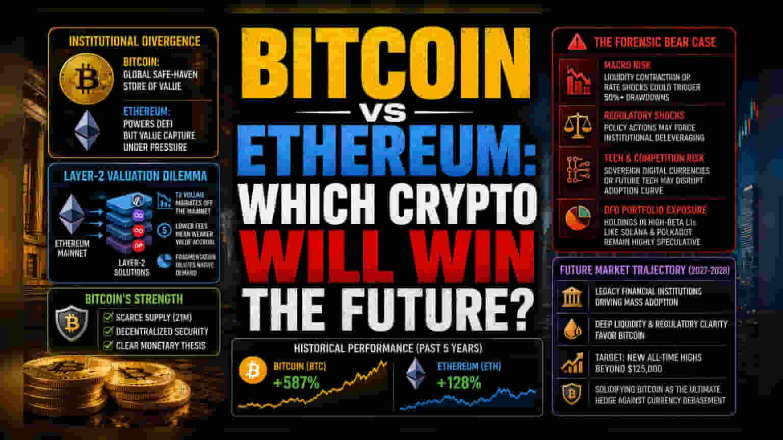 Bitcoin vs. Ether: Why Institutional Capital Prefers Digital Gold