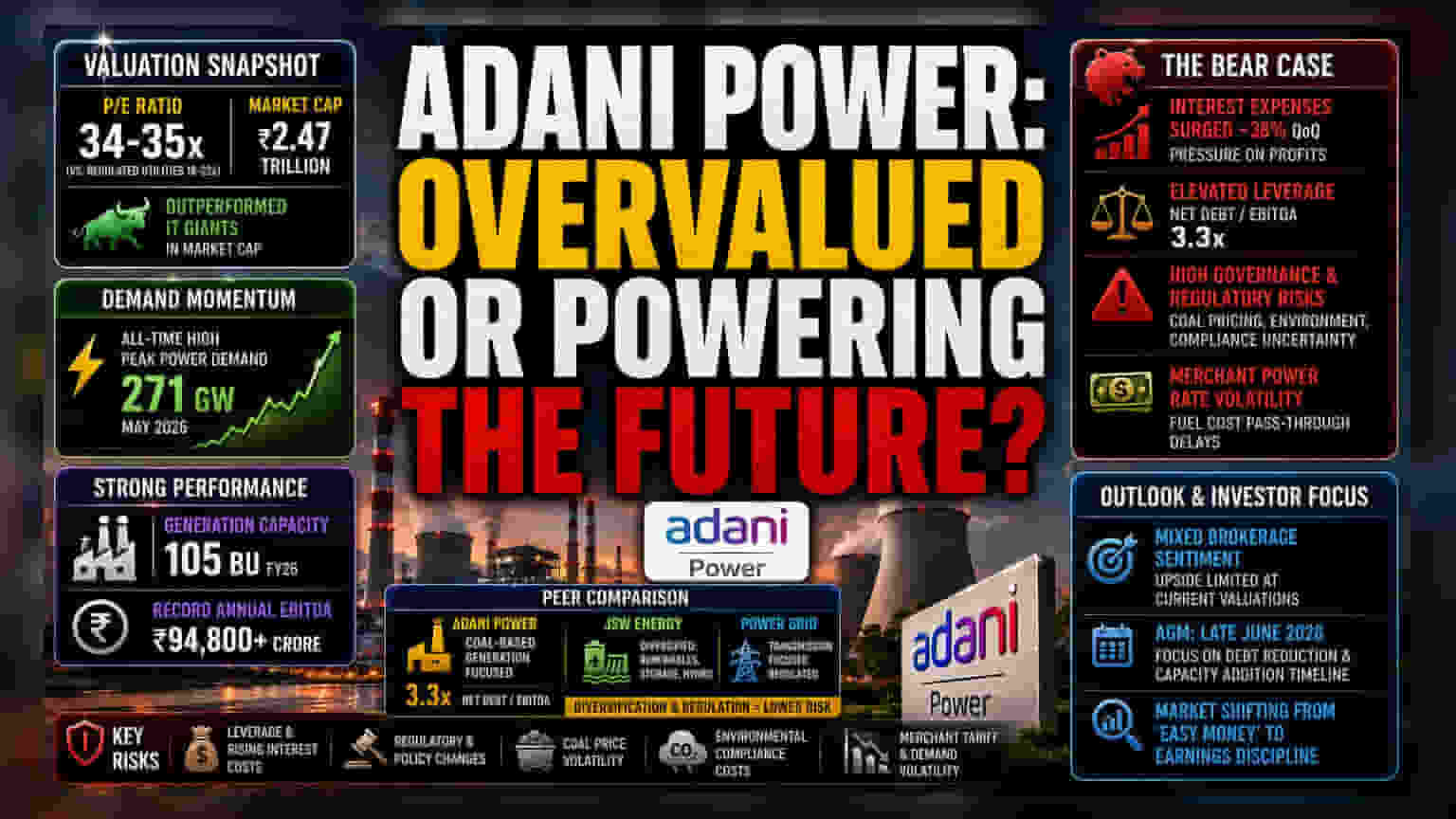 Adani Power च्या व्हॅल्युएशनवर वाढत्या व्याजदरांचे सावट; गुंतवणूकदारांमध्ये चिंता