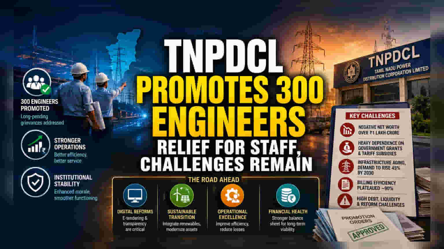 TNPDCL मध्ये इंजिनिअर्सची भरती: कर्मचाऱ्यांची संख्या वाढणार, पण कर्जाचा डोंगर कायम!