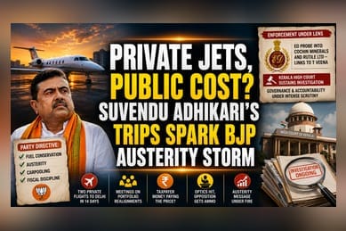 Adhikari Jet Trips Expose BJP Austerity Fault Lines