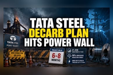 Tata Steel UK Green Pivot Stalls on Grid Connectivity Failure