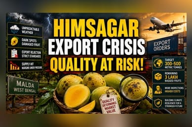 Himsagar Mango Export Woes: Weather Disruption Hits Yields