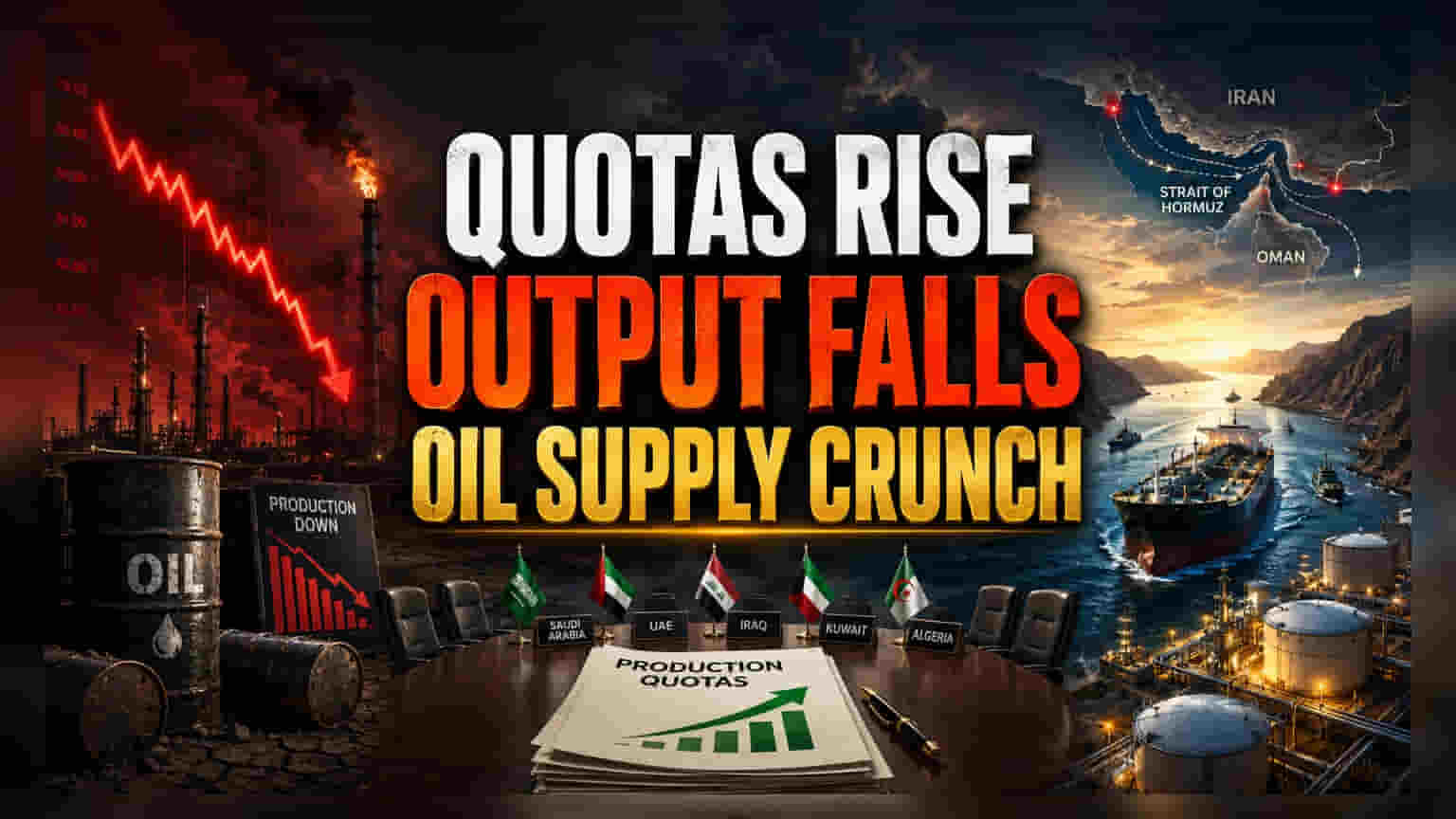 OPEC+ Output Hikes Fail to Mask Deepening Supply Collapse