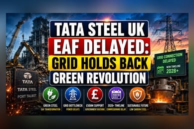 Tata Steel’s UK Decarbonization Hits Infrastructure Gridlock