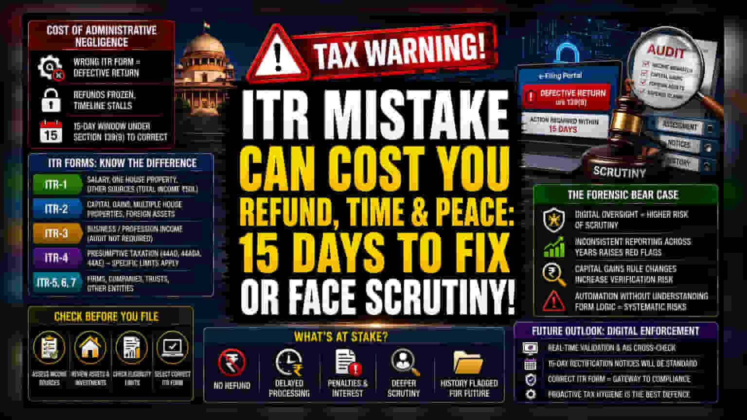 ITR Filing Alert: AY 2026-27 साठी 'चुकीचा फॉर्म' भरल्यास परतावा अडकणार!