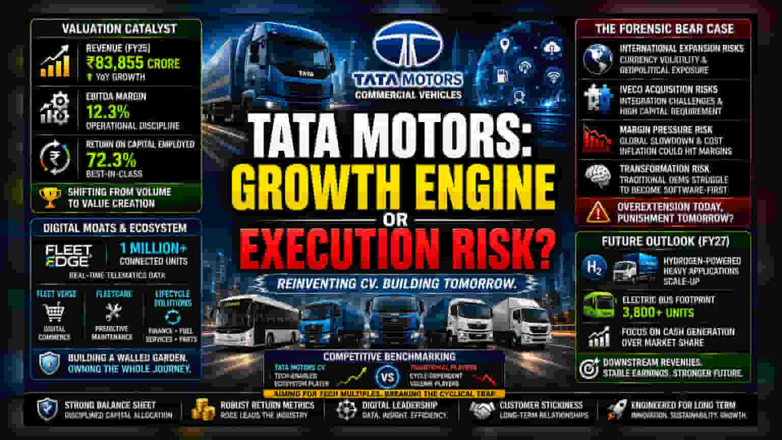 Tata Motors CV Share: હવે ટ્રક નહીં, સોફ્ટવેરથી કમાશે ટાટા મોટર્સ! માર્જિન સ્થિરતાનો દમદાર પ્લાન