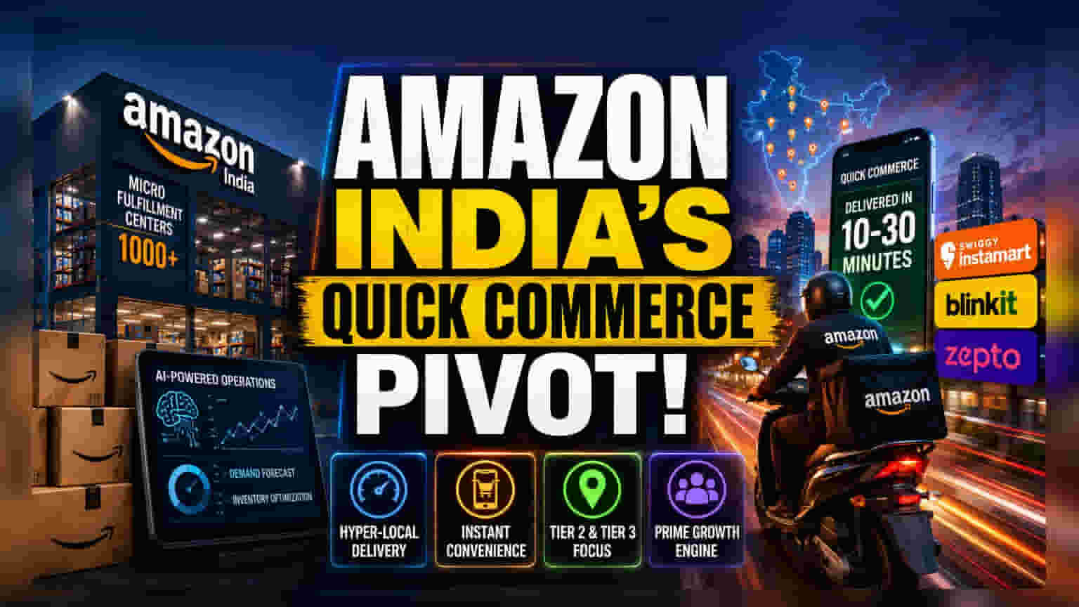 Amazon India: ₹35 பில்லியன் முதலீடு! Quick Commerce-ல் அதிரடி மாற்றம்