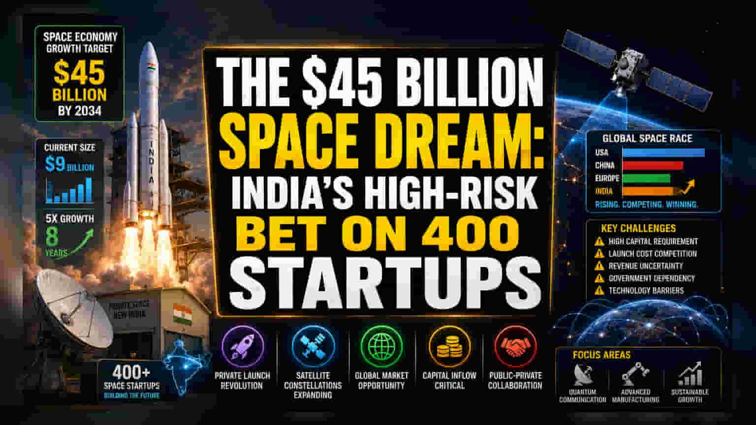 India Space Economy: The $45 Billion Valuation Reality Check