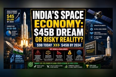 India Space Economy: The $45 Billion Valuation Reality Check