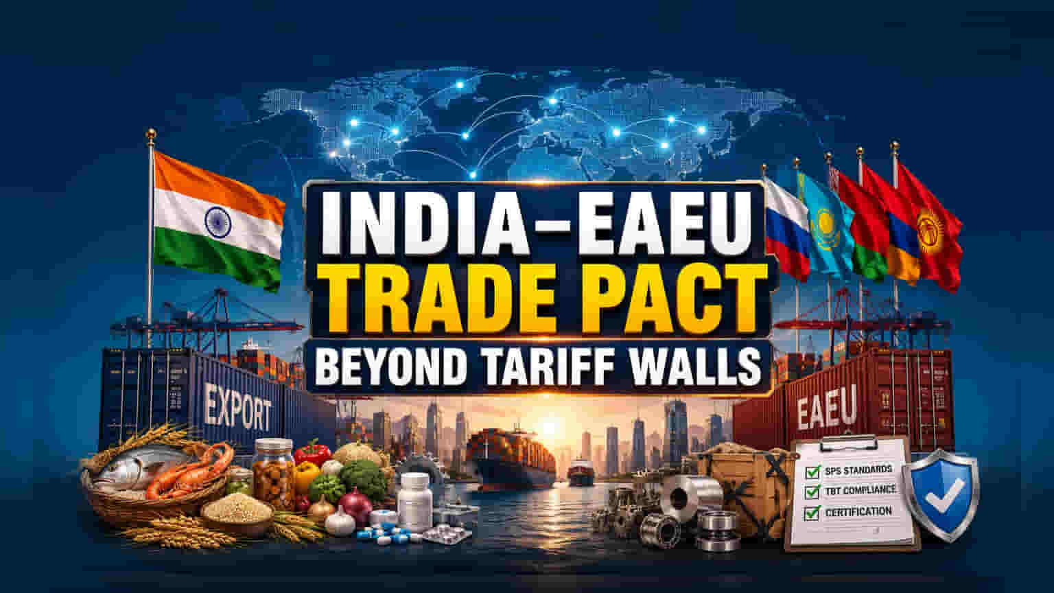 India Targets EAEU Trade Pact to Bypass Export Bottlenecks