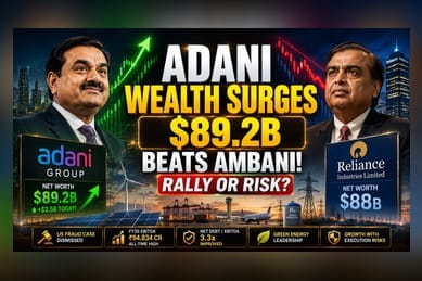 Adani Retakes Asia's Wealth Crown as Market Rally Resumes