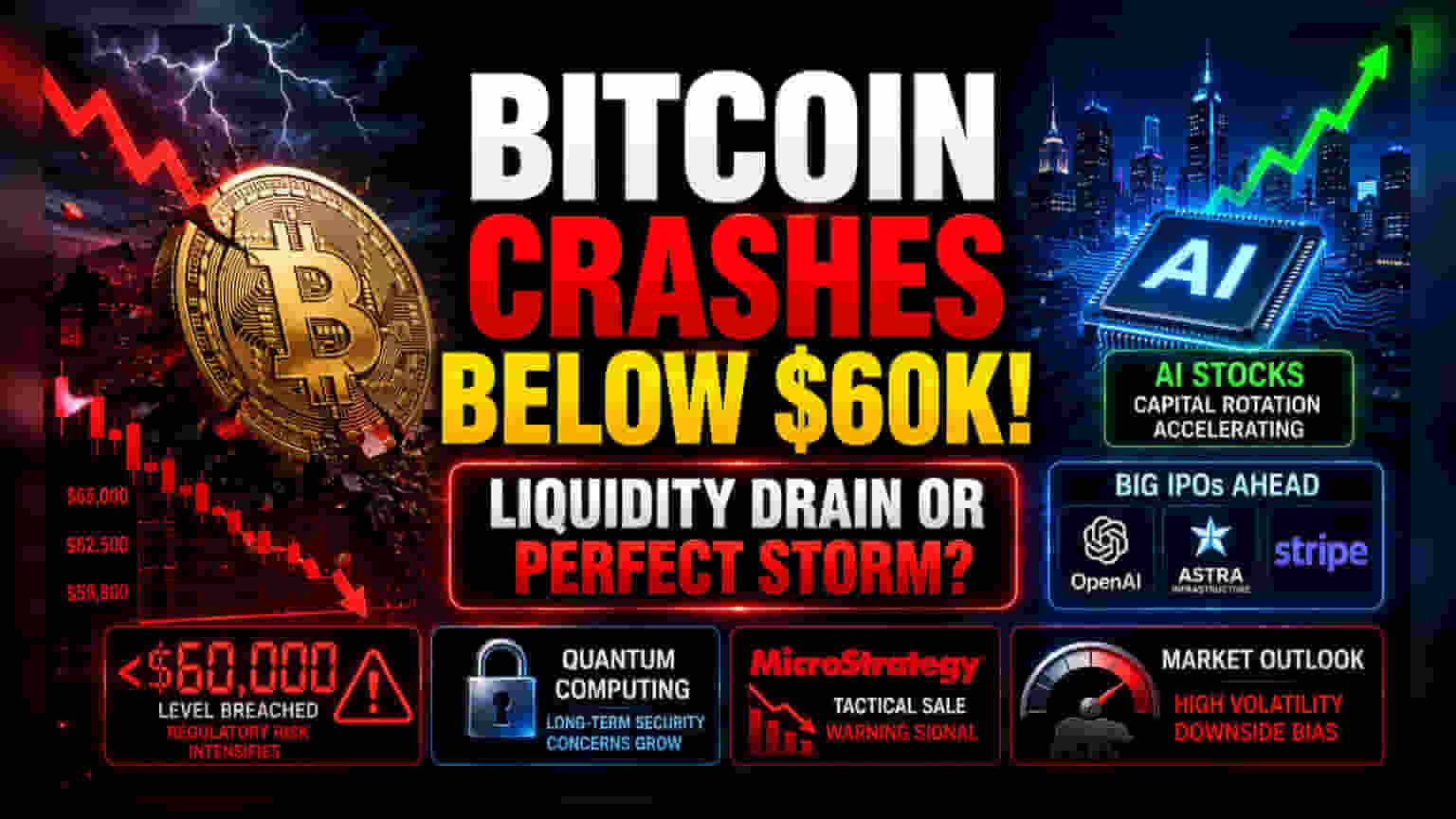 Bitcoin Sub-$60K Breakout: Liquidity Drain or Structural Reset?